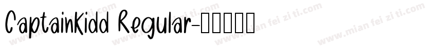 CaptainKidd Regular字体转换